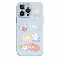 Lucky Rabbit Liquid lambskin IPhone Cases