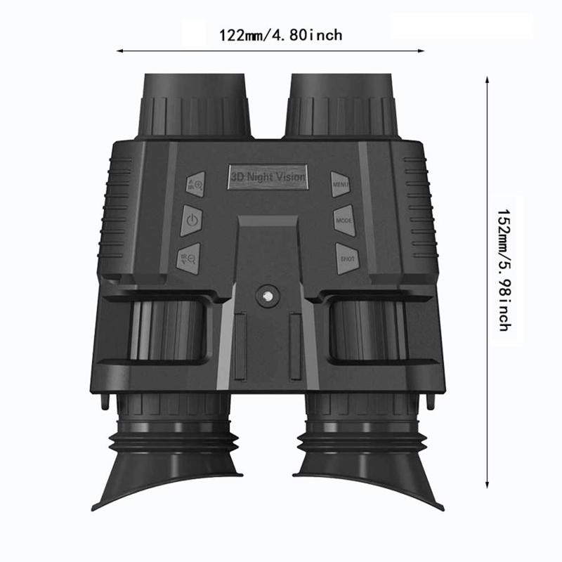 GOODITEC 8000 3D Night Vision Goggles | Dual 1.4" Displays | 300m Full-Dark Range | 7X Magnification