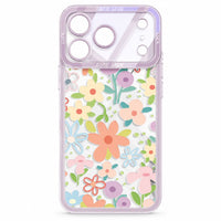 Colorful World Transparent High-definition Lens Protection IPhone Cases with magnetic stand