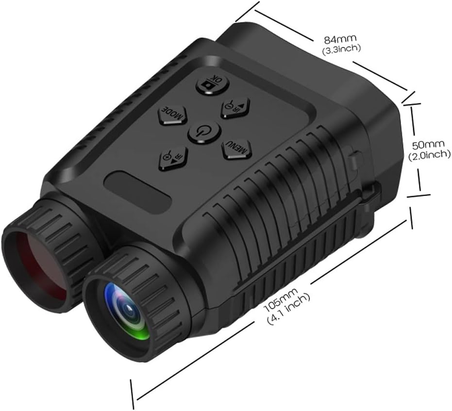GOODITEC 1182 Mini Digital Night Vision Monocular | 300m Full-Dark View | 8X Digital Zoom | 2.4" Screen