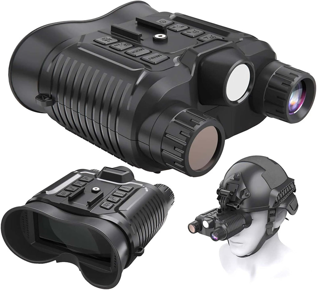 GOODITEC 8161 4K Dual-Light Night Vision Goggles | 400m Full-Dark Range | White/IR Dual Mode | 2.7" Display