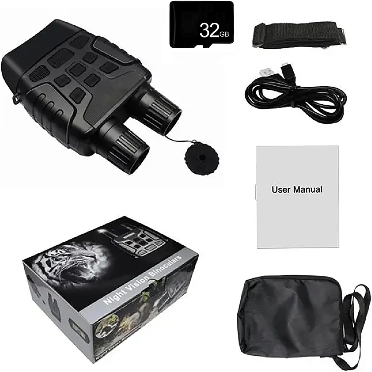 GOODITEC 3180 Digital Night Vision Monocular | 300m Full-Dark View | 2.31" TFT Screen