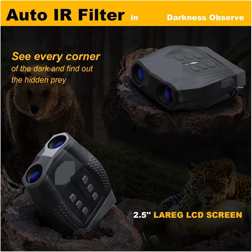 GOODITEC 5100 Digital Night Vision Scope | 600m Full-Dark View | 4X Zoom | 2.5" Display