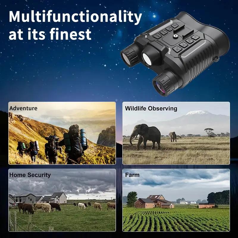 GOODITEC 8161 4K Dual-Light Night Vision Goggles | 400m Full-Dark Range | White/IR Dual Mode | 2.7" Display