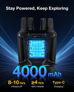 GOODITEC 3280 4K Digital Night Vision Monocular | 500m Full-Dark Range | 3.2" Display | 1000m Starlight