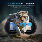 GOODITEC 8161 4K Dual-Light Night Vision Goggles | 400m Full-Dark Range | White/IR Dual Mode | 2.7" Display