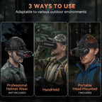 GOODITEC 8160 4K Tactical Night Vision Goggles | 400m Full-Dark View | 2.7" Screen | 3-in-1 Usage