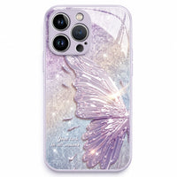 Dancing Butterfly Liquid Glass IPhone Case