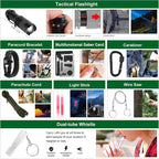 Emergency Survival Kit 142pcs – First Aid & Outdoor Gear for Camping, Hiking, Hunting, Adventure