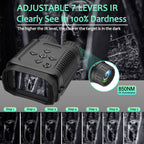 GOODITEC 1182 Mini Digital Night Vision Monocular | 300m Full-Dark View | 8X Digital Zoom | 2.4" Screen