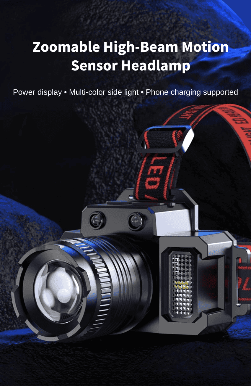 GOODITEC Ultra-Bright Motion Sensor LED Headlamp for Night Vision Outdoor Use