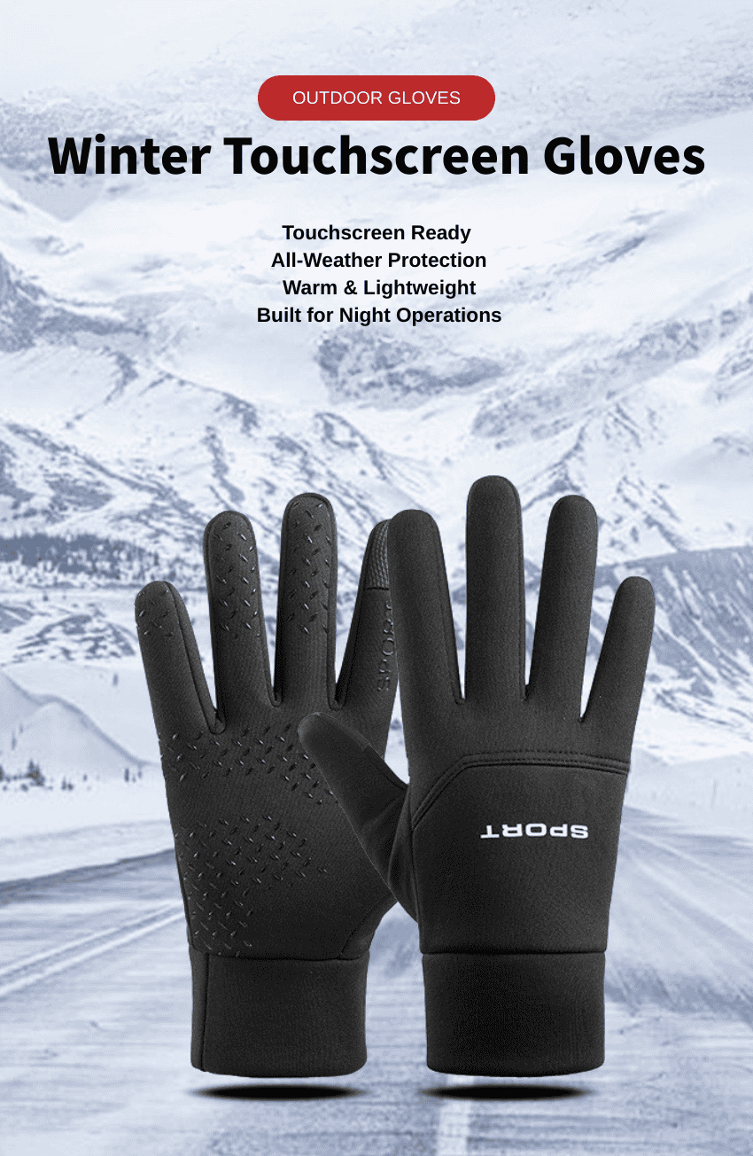 GOODITEC Winter Touchscreen Gloves – Waterproof Thermal Gloves for Night Vision Outdoor Use