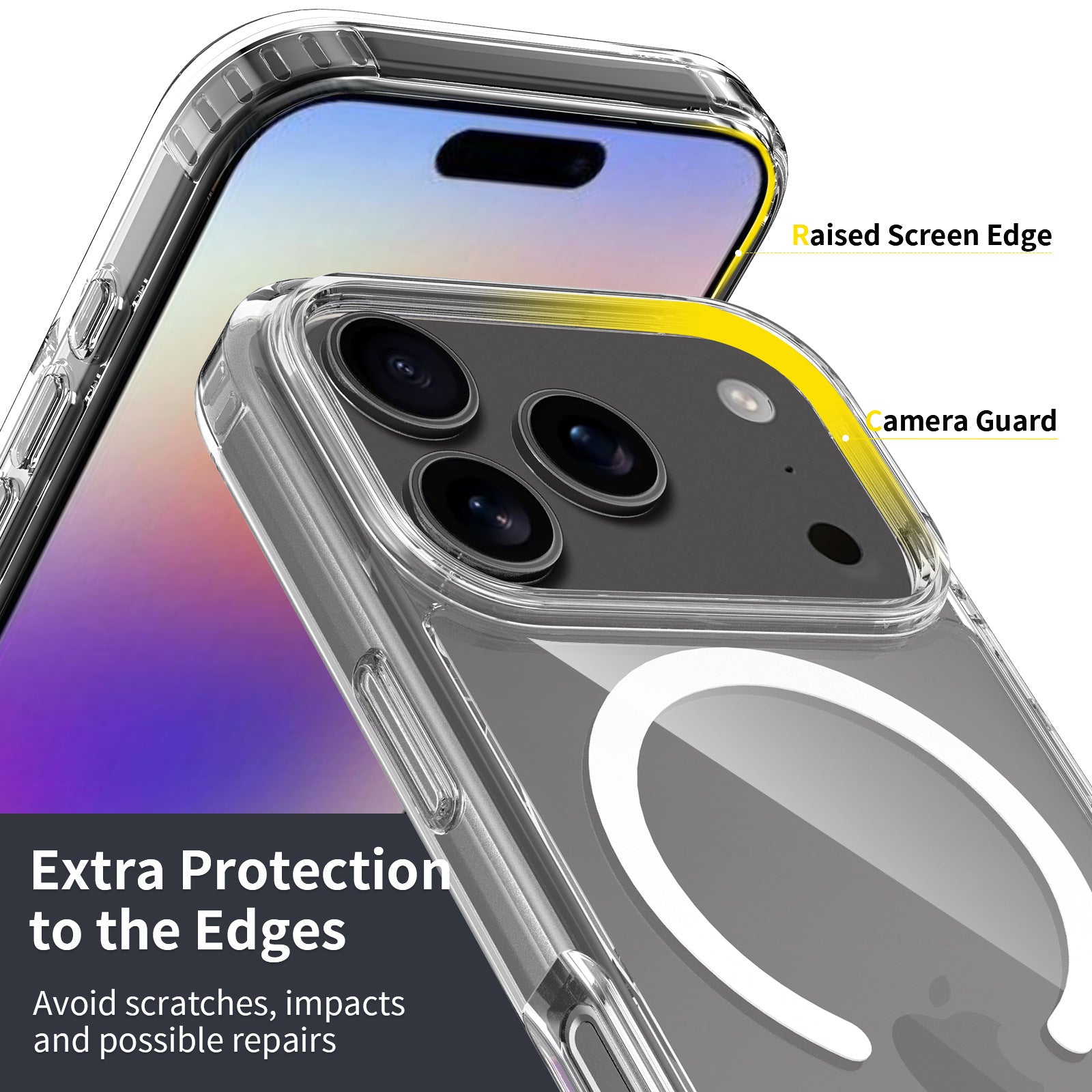 Gooditec Magnetic Clear Full Protection Case for iPhone Pro Max