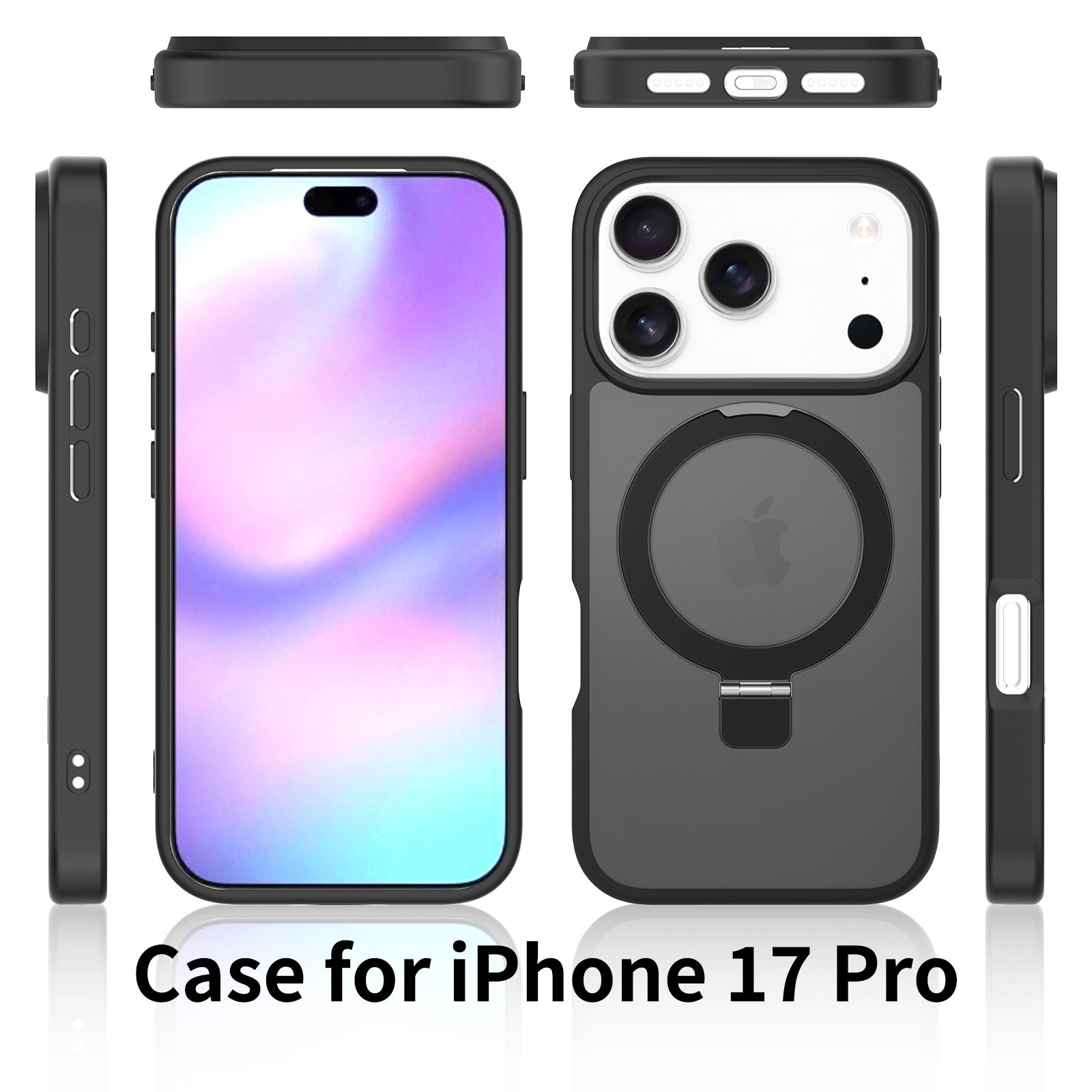 Gooditec Magnetic Kickstand Case, Matte Shockproof Design for iPhone Pro Max