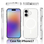 Gooditec Magnetic Clear Protective Case, TPU + PC for iPhone 17 Pro Max