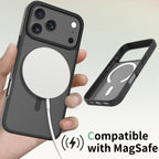 Gooditec Magnetic Matte Shockproof Case Compatible with iPhone Pro Max Series