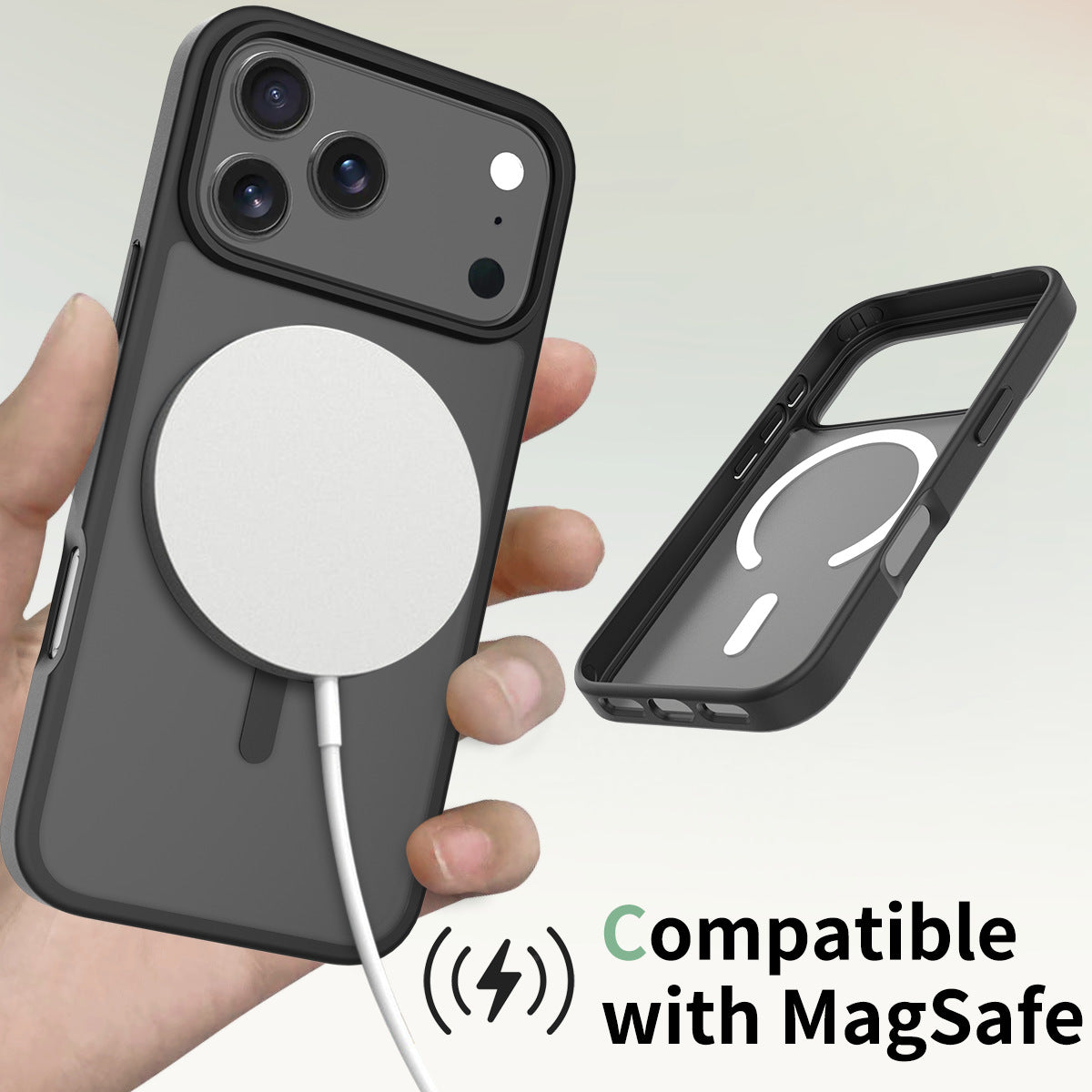 Gooditec Magnetic Matte Shockproof Case Compatible with iPhone Pro Max Series