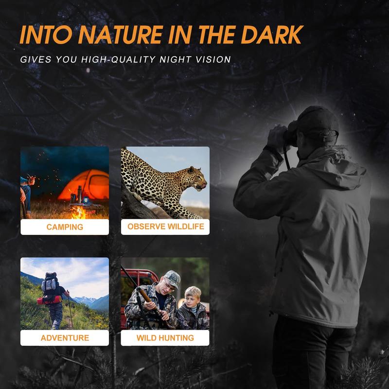 GOODITEC 5100 Digital Night Vision Scope | 600m Full-Dark View | 4X Zoom | 2.5" Display