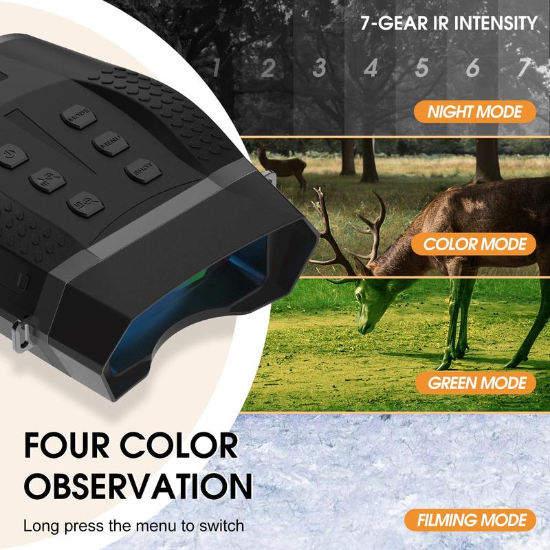 GOODITEC 5100 Digital Night Vision Scope | 600m Full-Dark View | 4X Zoom | 2.5" Display